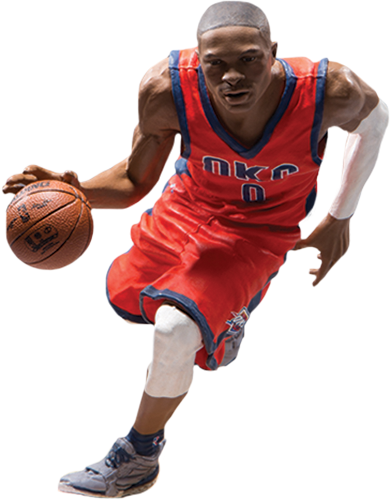 Nba - Mcfarlane Russell Westbrook (390x500), Png Download