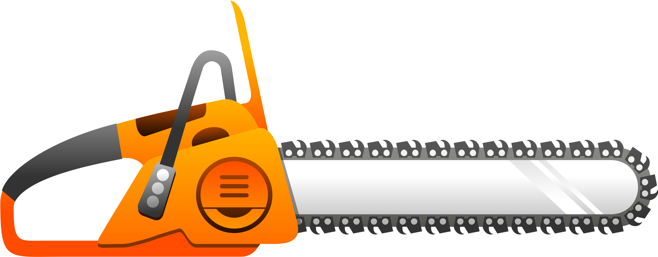 Free Png Chainsaw Png Images Transparent - Chainsaw Clipart (850x359), Png Download