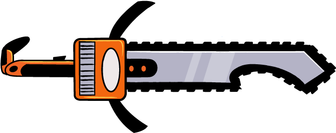 Chainsaw Magisword - Mighty Magiswords Chainsaw Magisword (768x404), Png Download