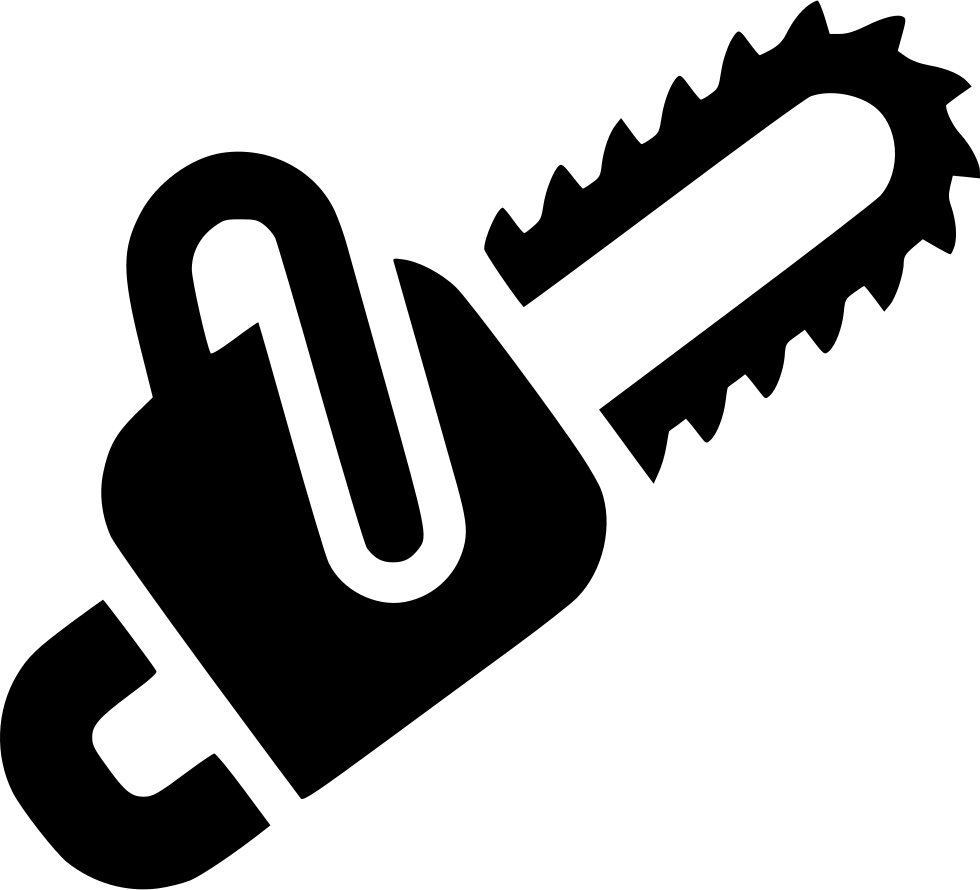 Chainsaw Comments - Tree Felling Icon (980x890), Png Download