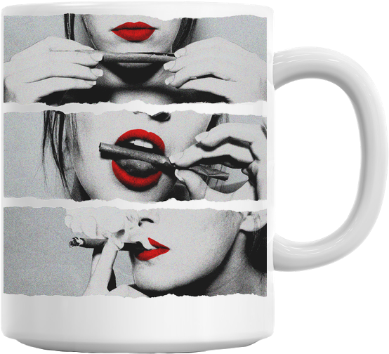 'roll It, Lick It, Smoke It' Mug - Blunt Rolling (629x579), Png Download