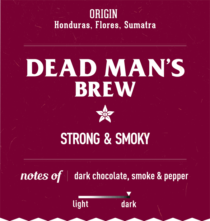 Dead Man's Brew - Coffee (675x713), Png Download