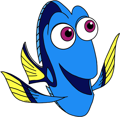 Jpg Freeuse Stock Dory Clip Art Disney Galore - Clip Art (500x493), Png Download