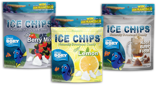 Ice Chips Candy Finding Dory - Bony-fish (600x330), Png Download
