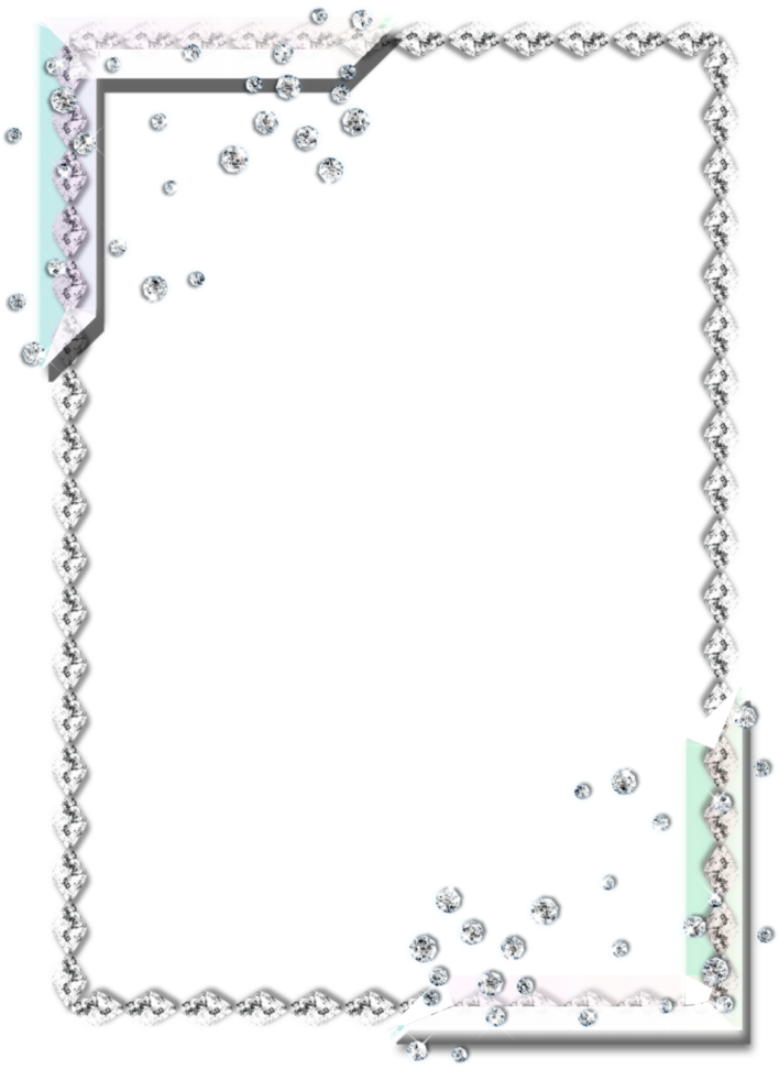 Clipart Resolution 774*1032 - Border Diamond Frame Png (774x1032), Png Download