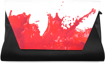 Glossy Red Paint Splash Clutch Bag - Purple Paint Splotch (500x500), Png Download