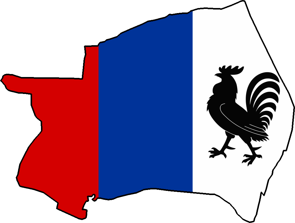 Akebar Flag Map - Heart Cock Rectangle Magnet (994x750), Png Download