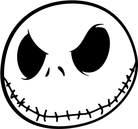 Jack Skellington Head Png - Jack Skellington Face Png (570x600), Png Download