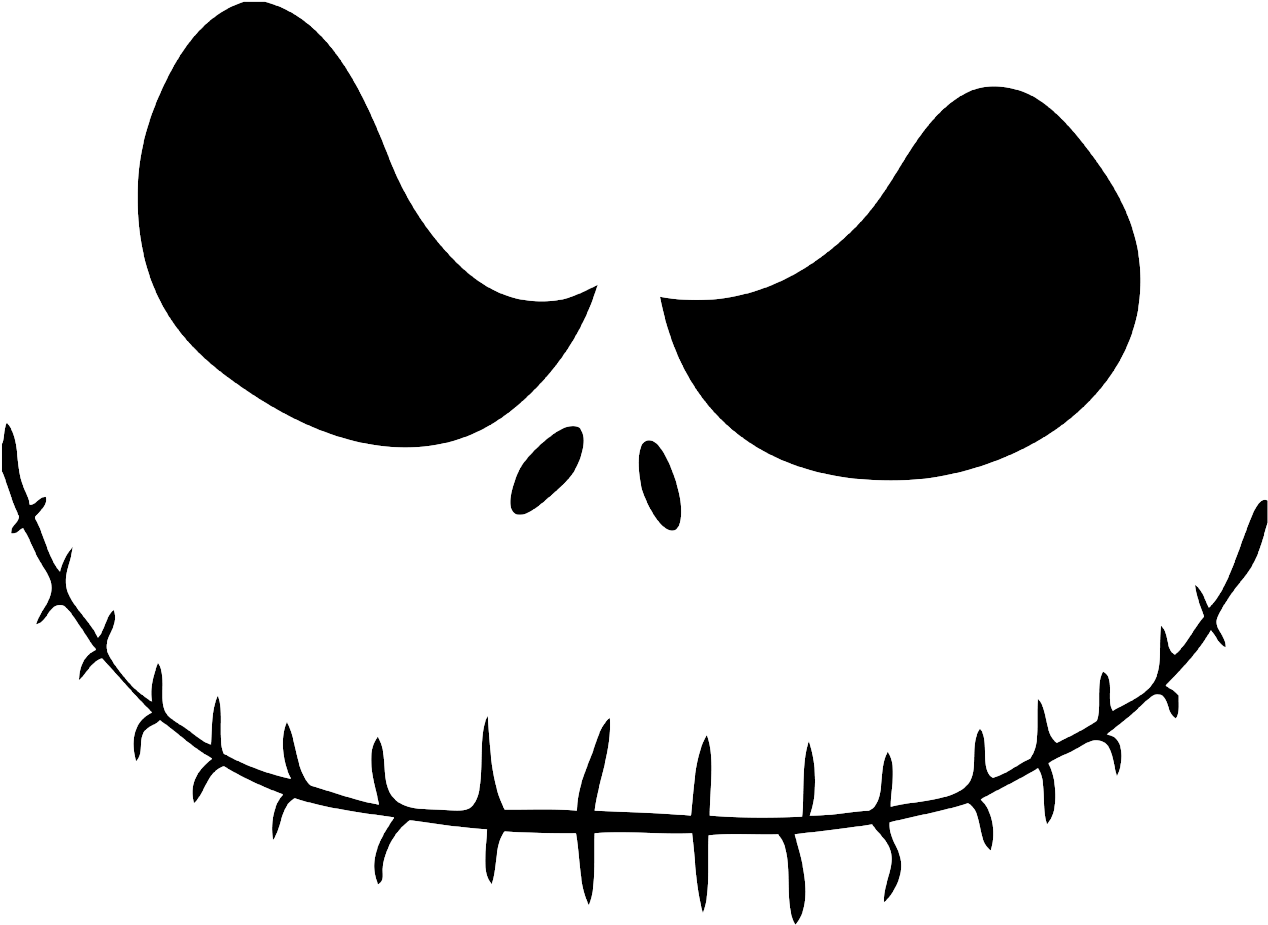 Jack Skellington Transparent Image - Jack Skellington Face Drawing (2560x1600), Png Download
