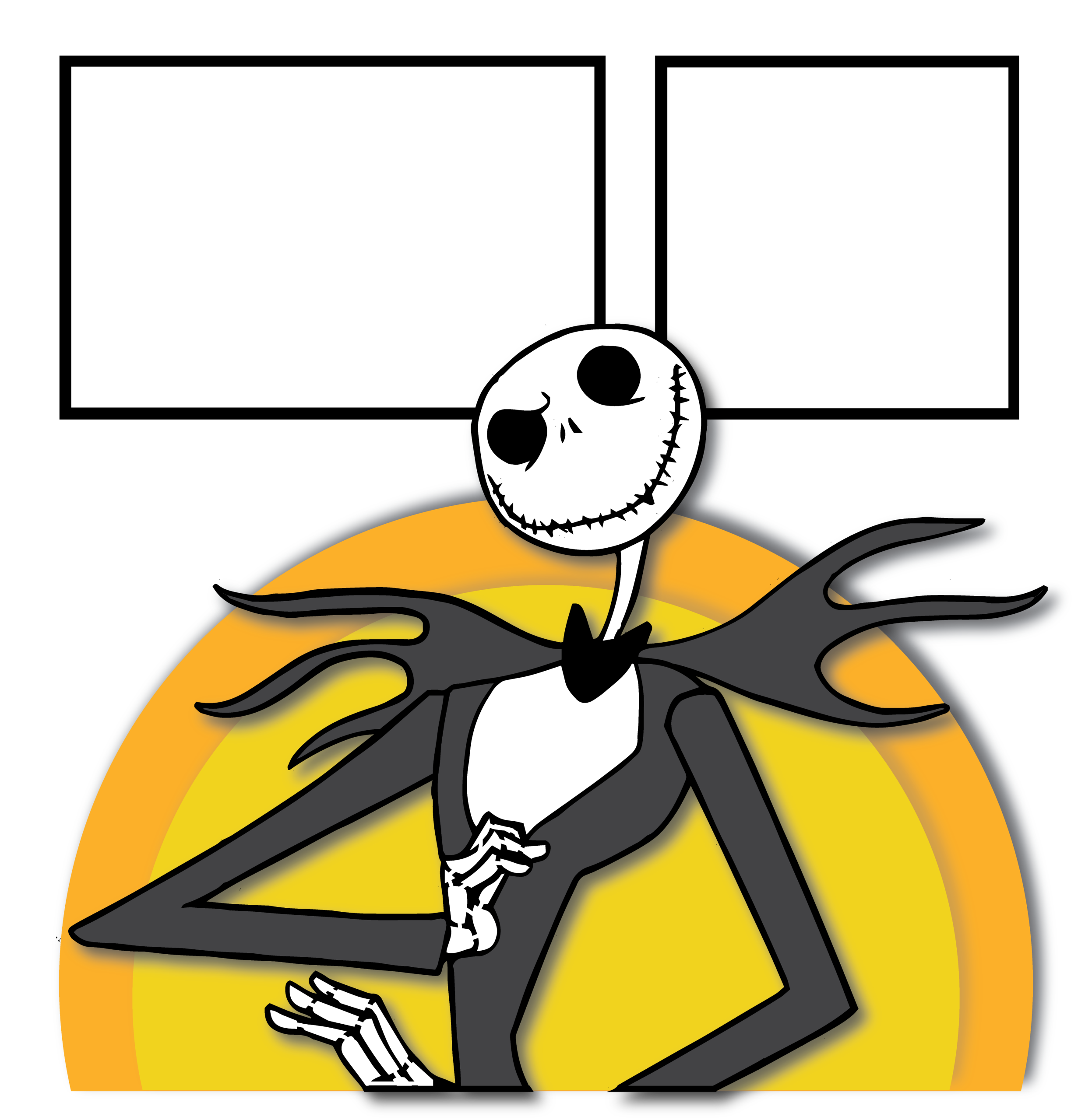 Picture Black And White At Getdrawings Com Free For - Nightmare Before Christmas Scrapbook Pages (2494x2560), Png Download