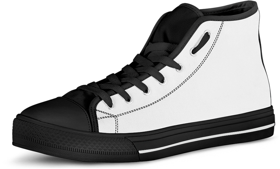Jack Skellington Clash Of Rainbow Women's High Top - Pemberry Shoes (1000x559), Png Download