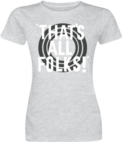 That's All Folks Tshirt Manches Courtes À Commander - T-shirt (500x500), Png Download