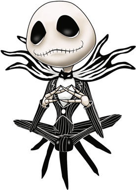 Pin Jack Skellington The Nightmare Before Christmas - Jack Skellington Chibi Png (350x400), Png Download