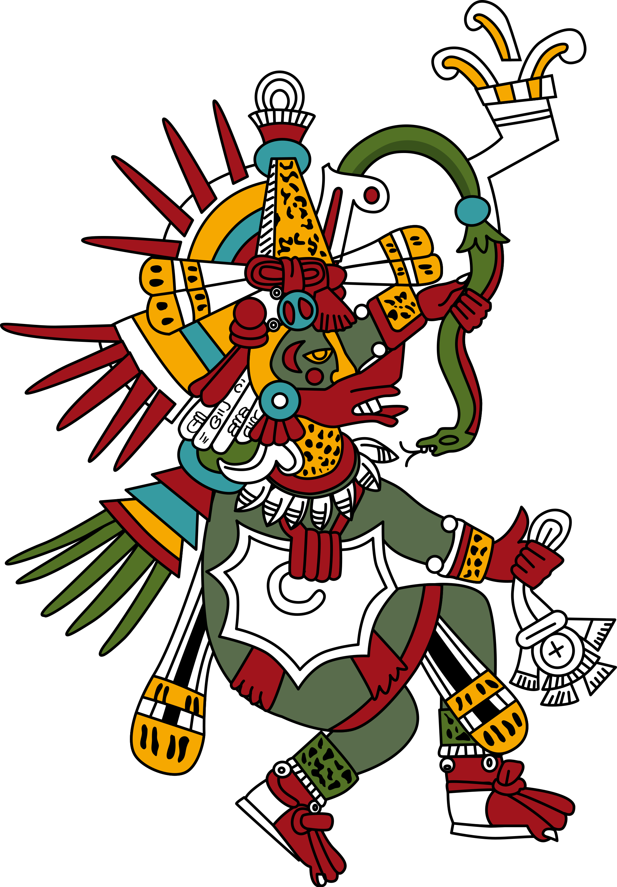 Mesoamerican, Deities, Civilization, Feathered Serpent, - Dioses Prehispanicos De Mexico (2000x2875), Png Download