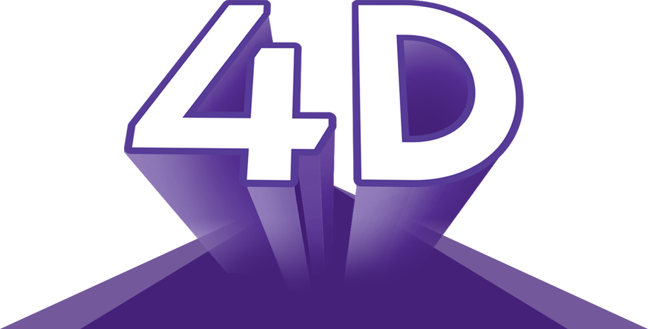 A Fun And Exciting Experience Awaits - 4d Logo Png (914x464), Png Download