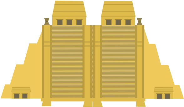 Aztec Mayor Temple - Tenayuca Aztec (600x356), Png Download