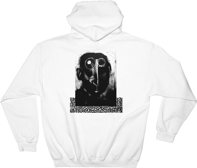 Foad Portrait Hoodie Back Print - Hoodie (1000x1000), Png Download