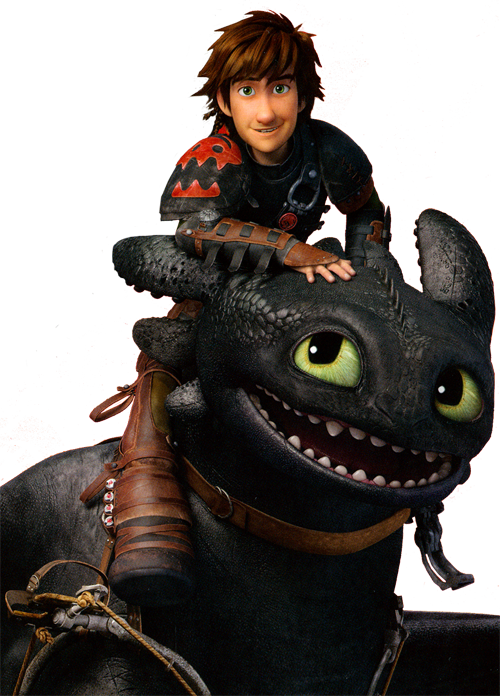 How To Train Your Dragon Images Hiccup And Toothless - Toothless Dragon And Hiccup (500x696), Png Download