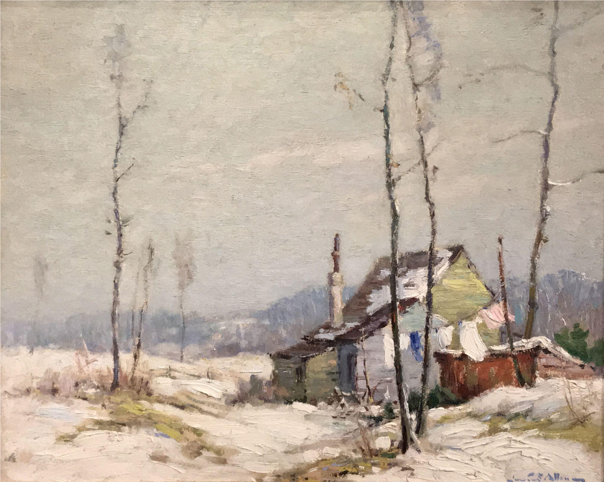 Transparent Download Junius Allen Winter Landscape - Oil Painting (2048x2048), Png Download