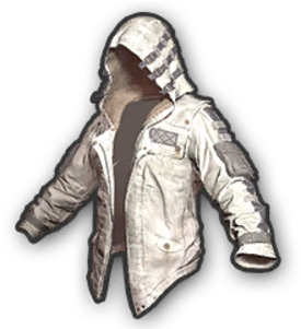 Leather Hoodie - White Leather Hoodie Pubg (360x360), Png Download
