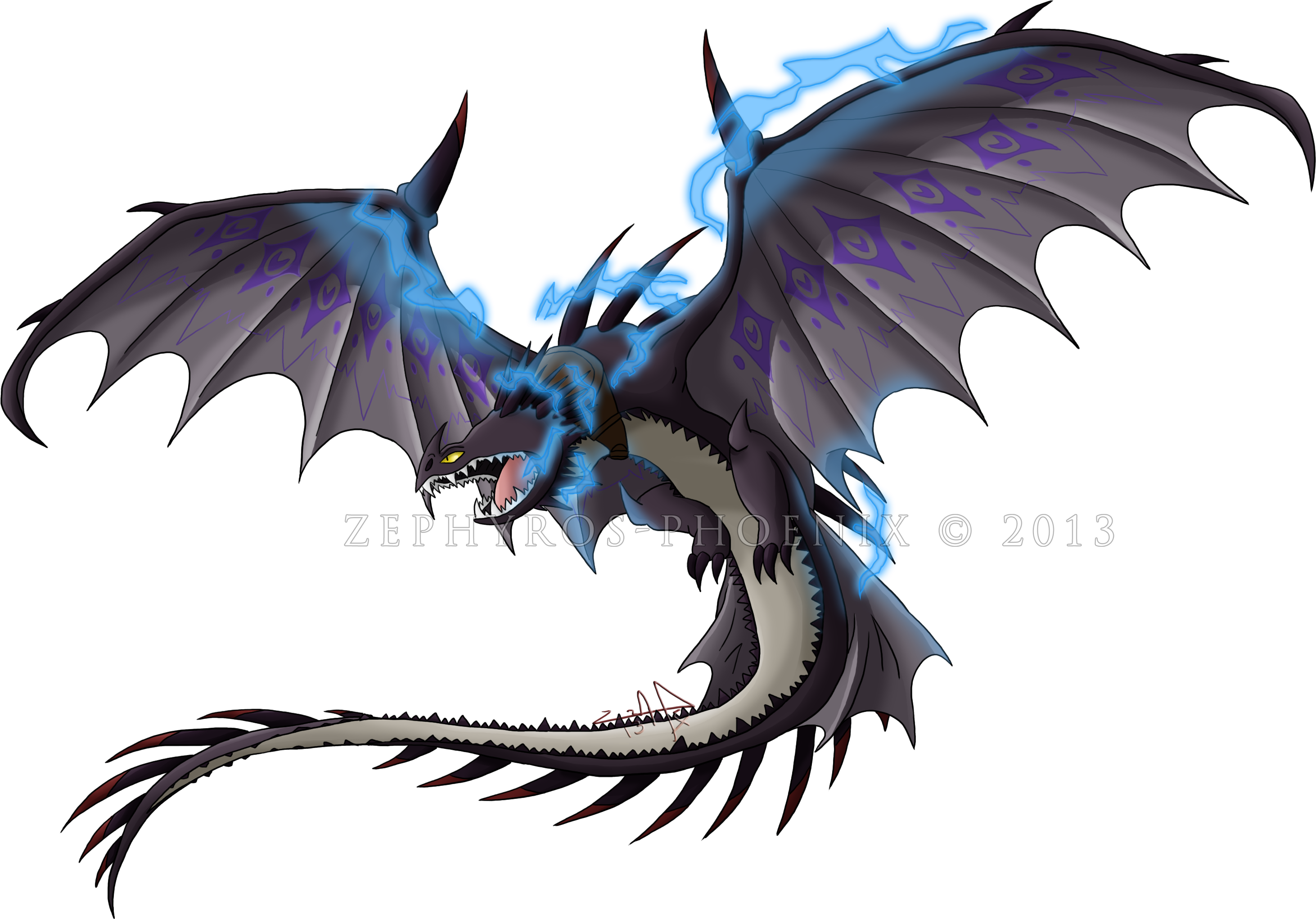 Dragon Race To The Edge Skrill (2924x2042), Png Download