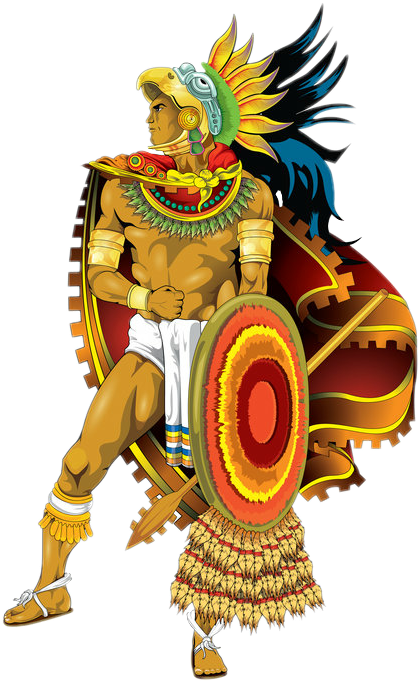 Free Download Personaje Azteca Clipart Aztec Empire - Expansión De Los Aztecas (579x734), Png Download