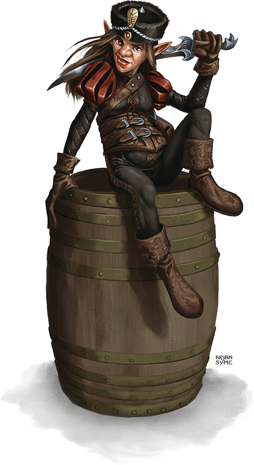 Jamna Gleamsilver Female Gnome, Fantasy Artwork, Goblin, - D&d Zhentarim Thug (501x918), Png Download