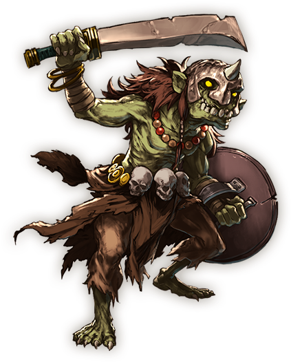 Tiny Troublemakers Found Across The Floating Continents, - Goblin Mage Granblue Fantasy (424x580), Png Download