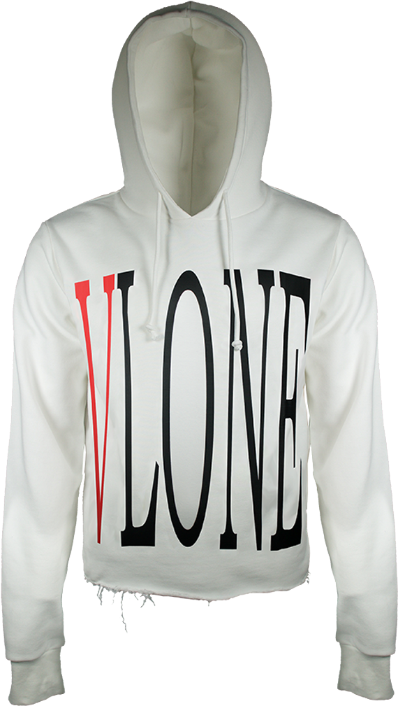 [w2c] White Vlone Hoodie - Vlone Hoodie White Inside (683x1024), Png Download