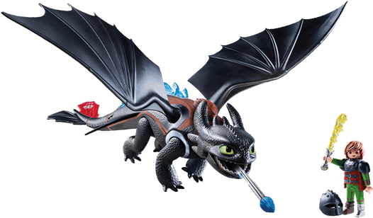 How To Train Your Dragon - Playmobil How To Train Your Dragon Toothless (600x600), Png Download