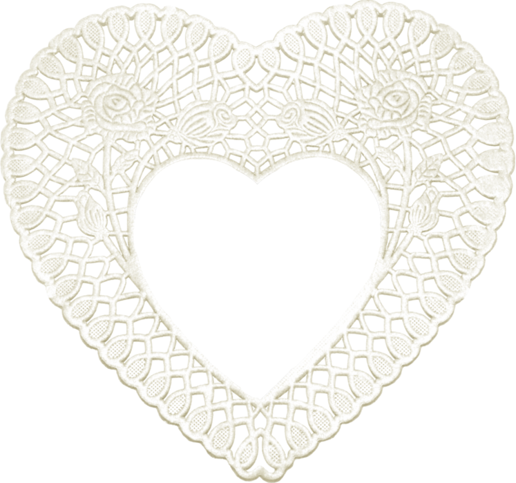 Forgetmenot Lace Hearts - Aux Pink Heart Shaped Die Cut Paper Doilies 18 Count (747x699), Png Download