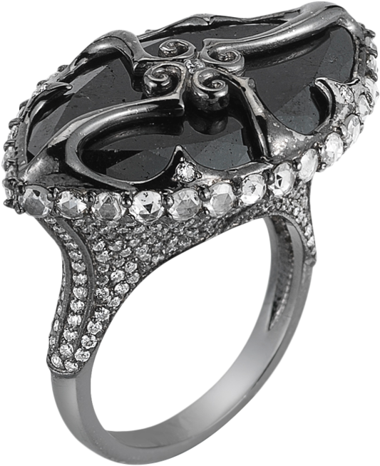 Black-ring - Jewellery (1000x1000), Png Download