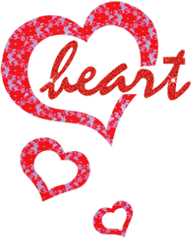 Pink Hearts With Lace & Glitter Materials - Heart (415x415), Png Download