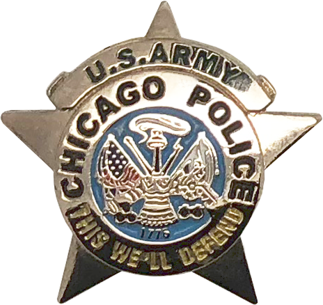 Chicago Police Department Star Lapel Pin - Badge (464x438), Png Download