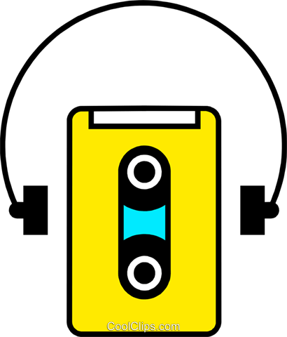 Personal Stereo Royalty Free Vector Clip Art Illustration - Clip Art (410x480), Png Download