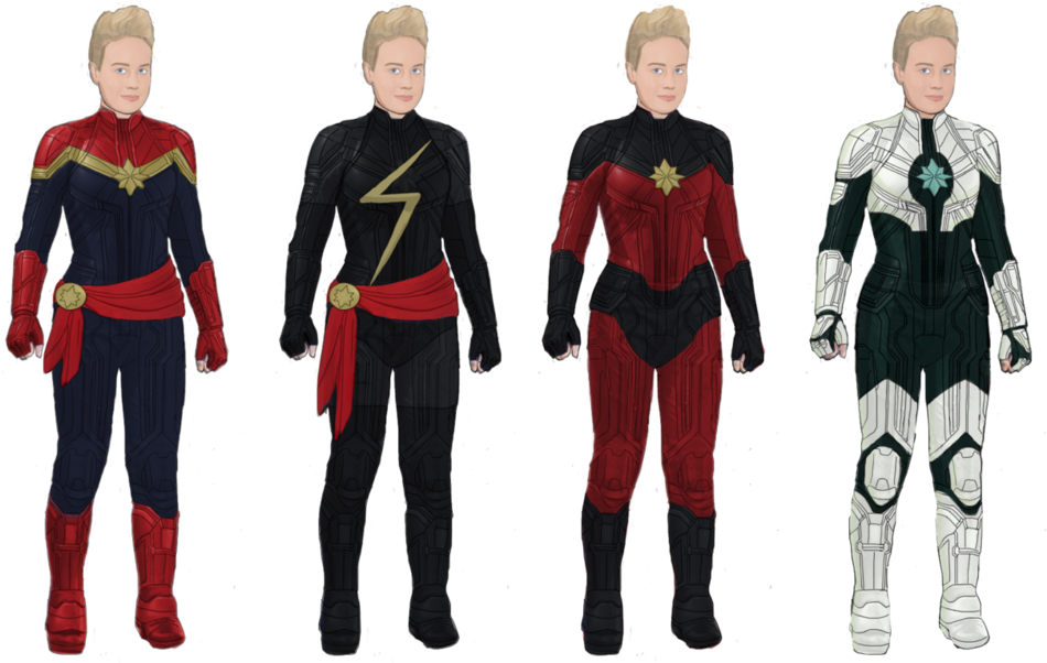 “captain Marvel Alts By Jsenior ” - Cape (1256x636), Png Download