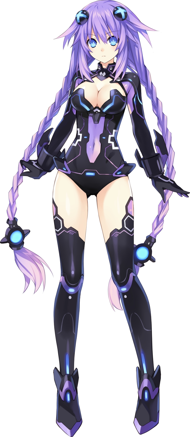 Hdd - Neptune - Hyperdimension Neptunia Character Designs (776x1782), Png Download