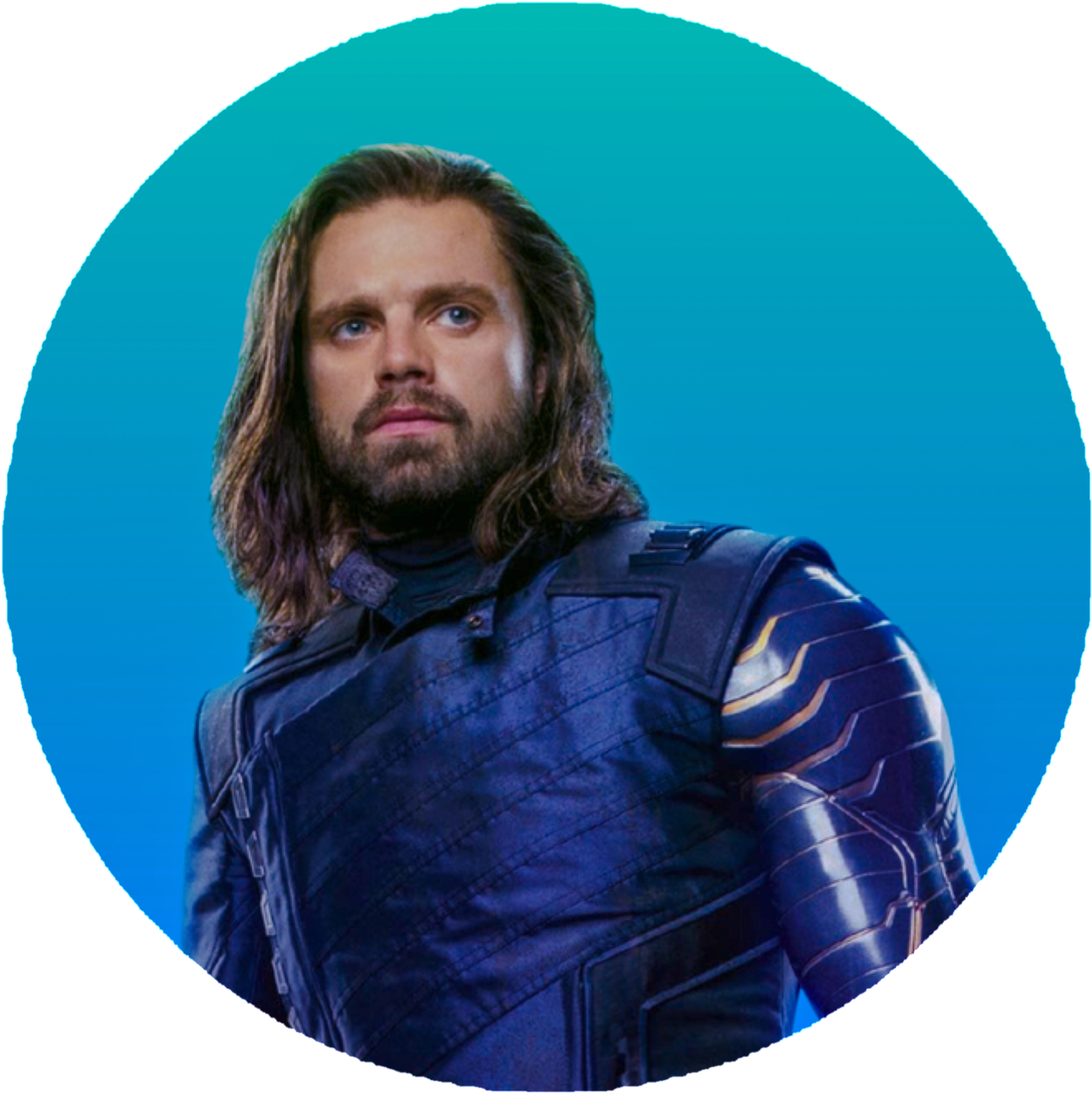 Bucky Blue Png Icons - Bucky Barnes Avengers Infinity War (1280x1280), Png Download