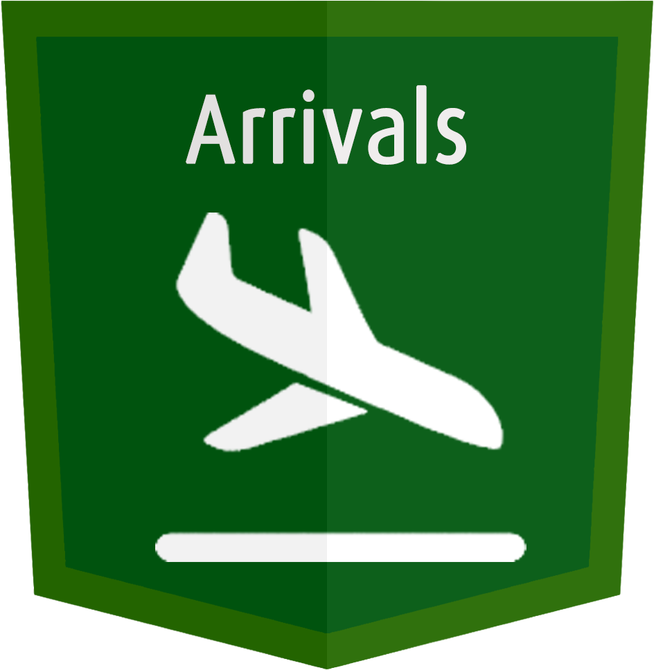 Kedatangan Arrival Bandara (1000x1000), Png Download