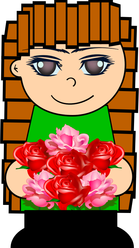Medium Image - Rose Clip Art (450x800), Png Download
