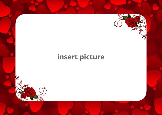 Heart Red Rose Png Frame - Red Roses Greeting Cards (640x453), Png Download