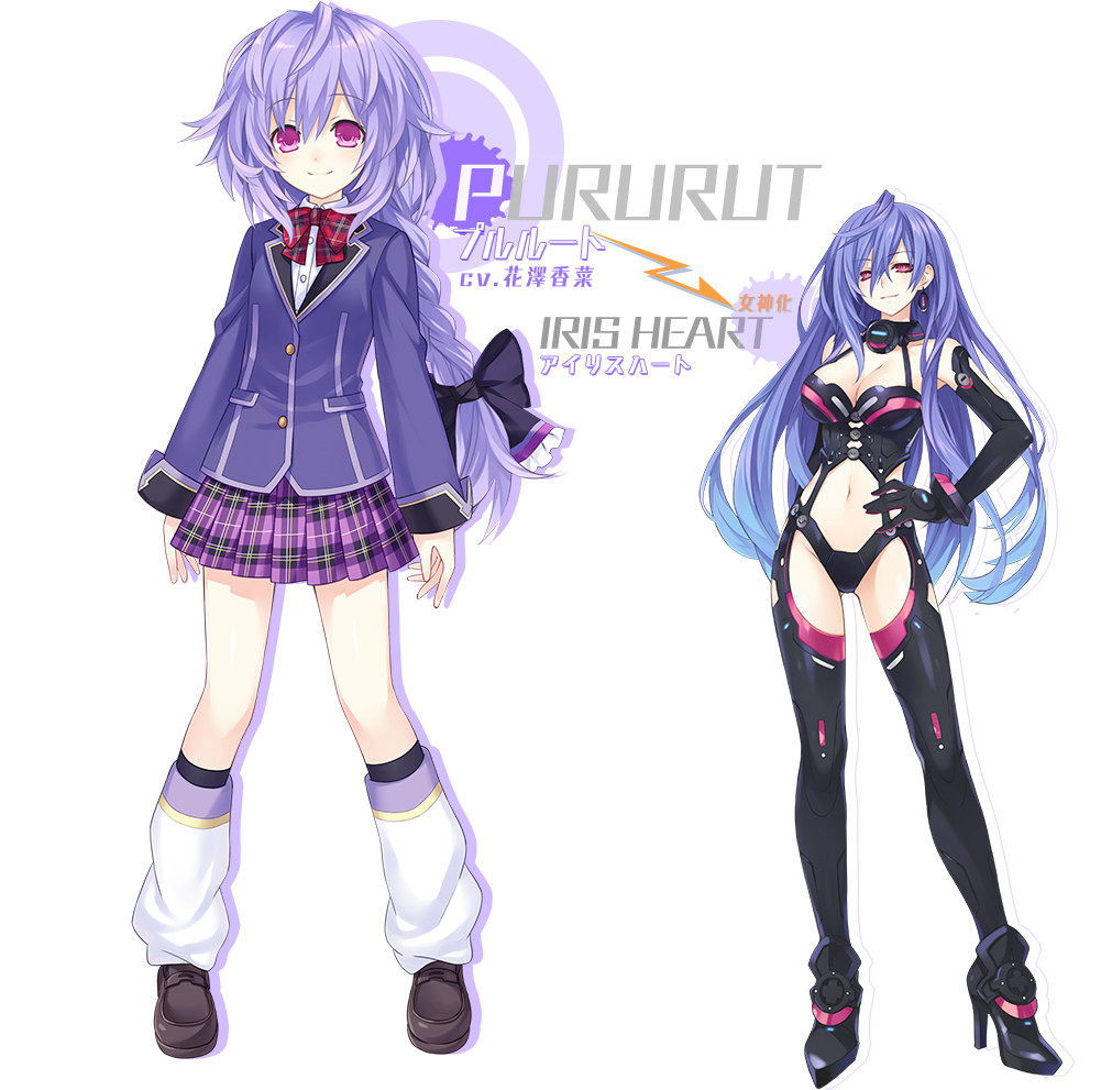 Tagblanc-plutia - Hyperdimension Neptunia Plutia Render (1000x1096), Png Download