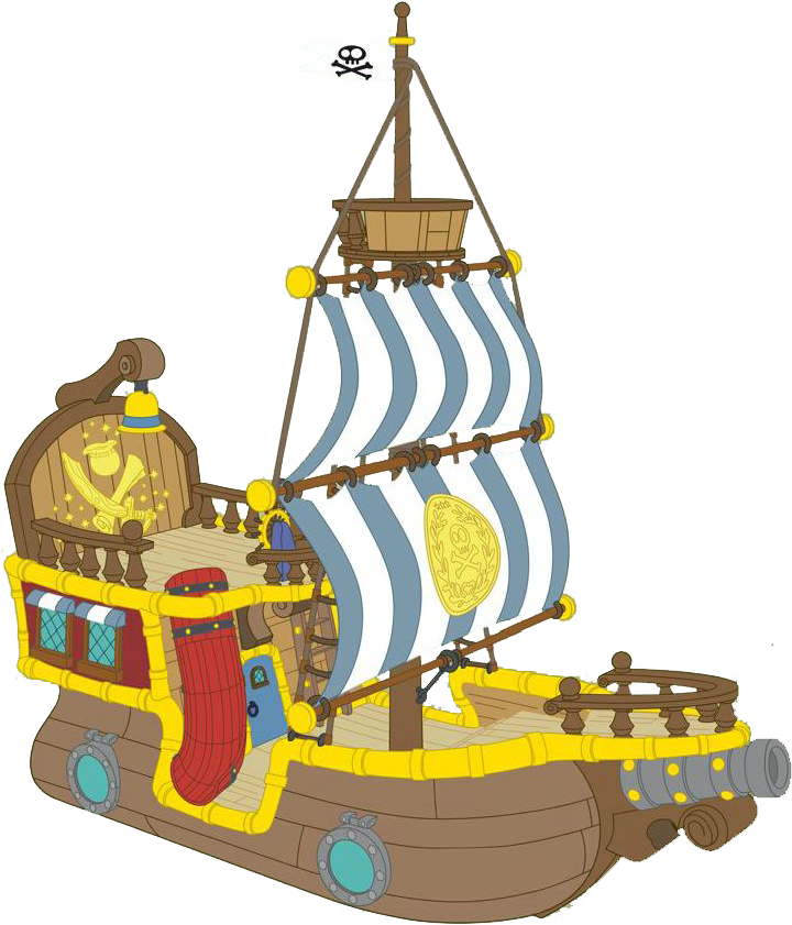 Crocodile Clipart Bucky - Jake And The Neverland Pirates Bucky Pirate Ship (737x861), Png Download
