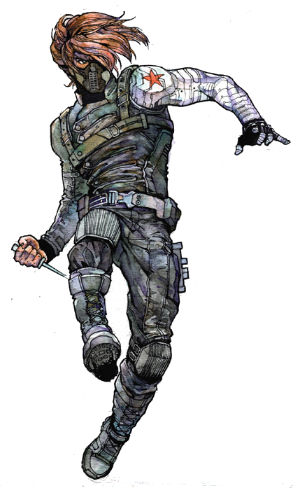 Gallery Of Images - Bucky Barnes (433x696), Png Download