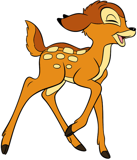 Bambi-laughing - Bambi (483x562), Png Download