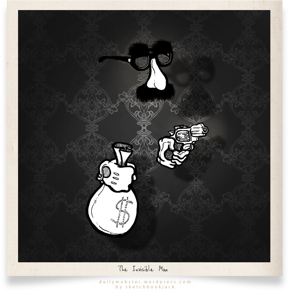 The Invisible Man Bank Robber Nose Glasses Disguise - Invisible Robber (1000x1000), Png Download
