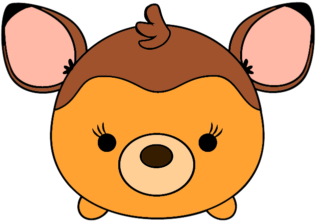 Patch Bambi - Disney Tsum Tsum Clip Art (633x444), Png Download