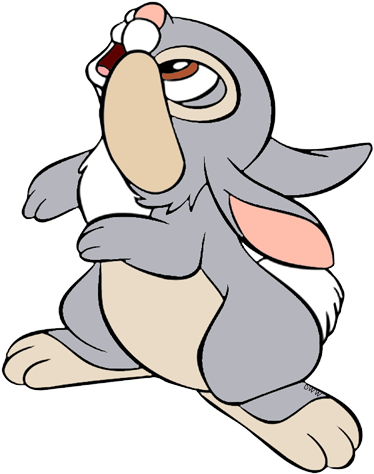 Disney Characters, Animated Cartoon Characters, Bambi, - Disney Thumper Png (382x488), Png Download