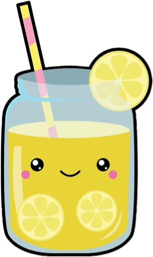 Lemon Lemonade Kawaii Jar Summer Sclemon Schellosummer - Kawaii Lemonade (365x537), Png Download