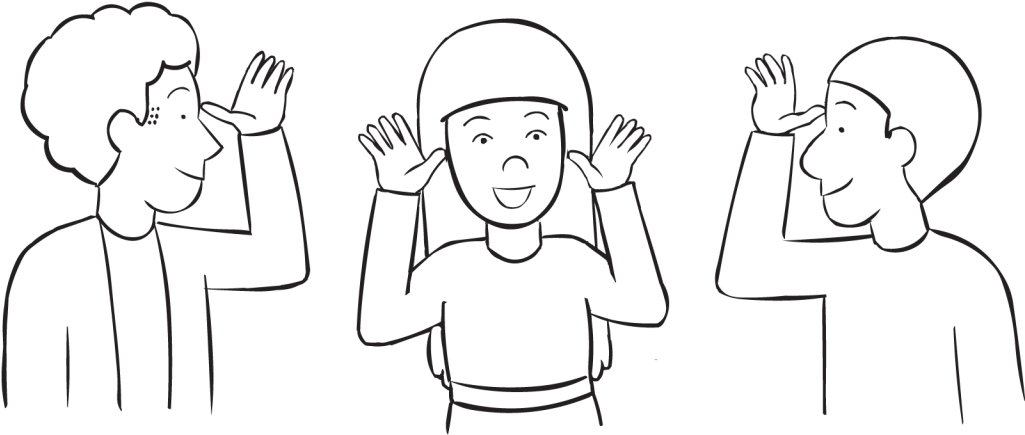 Back Three People Playing A Fun Circle Game Using Their - Game (1024x768), Png Download